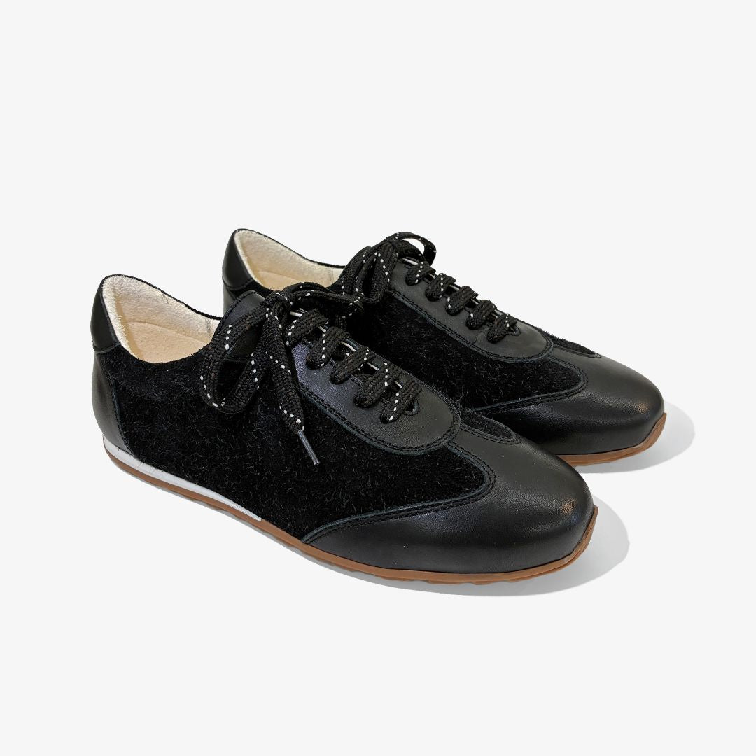 Penny sneaker suede black