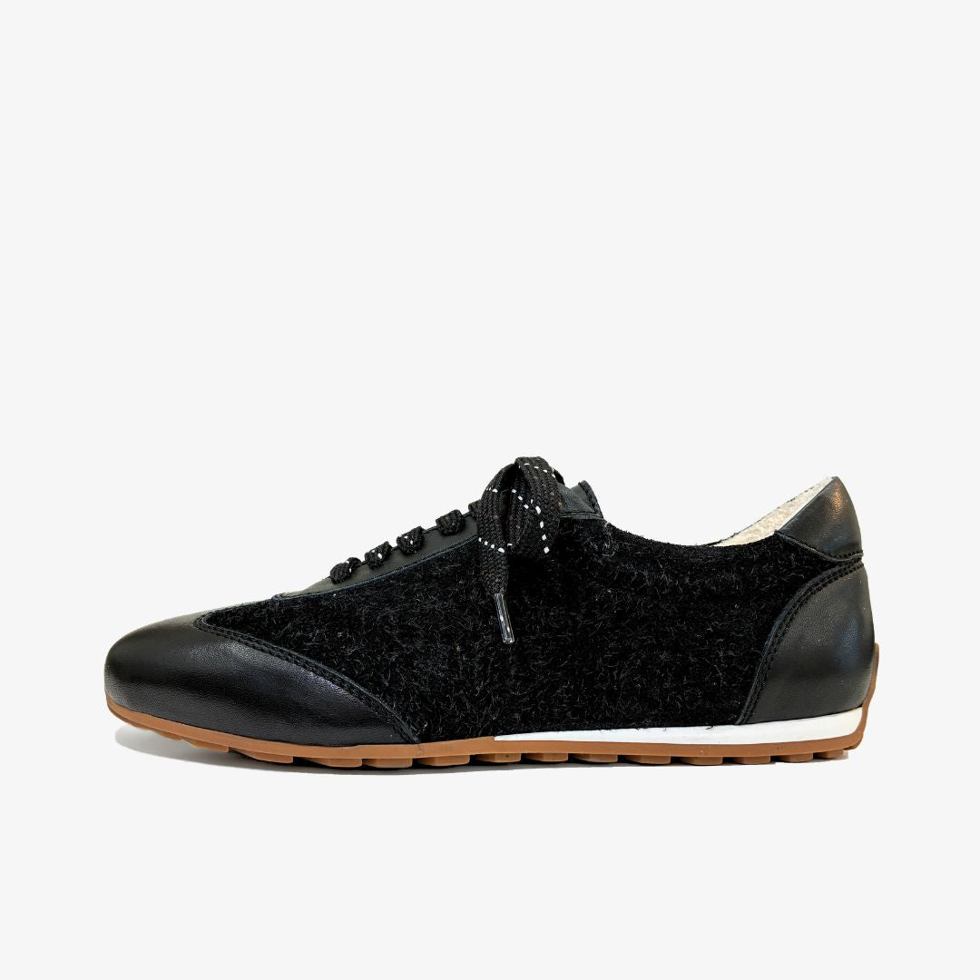 Penny sneaker suede black