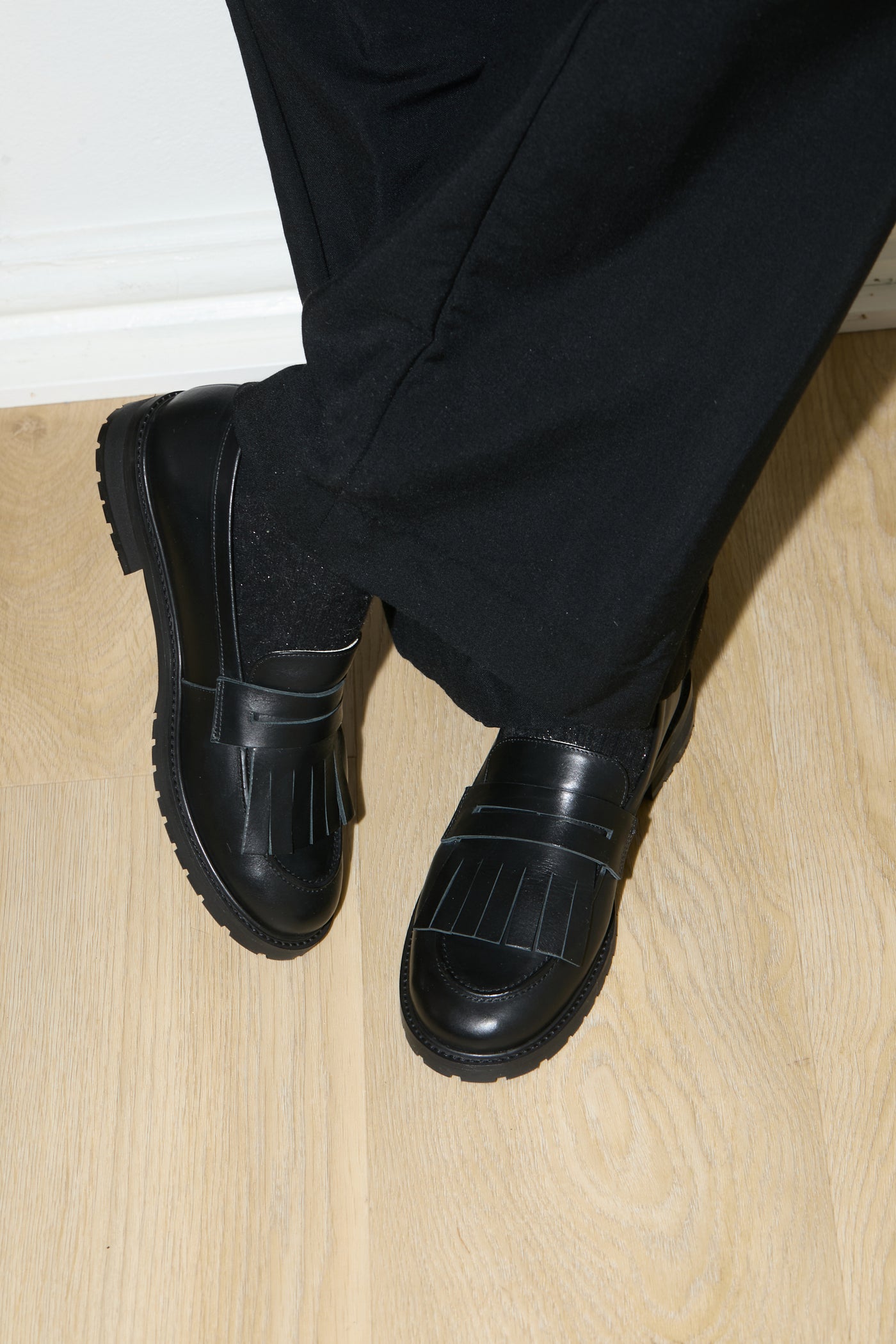 Kayce rubber loafer black