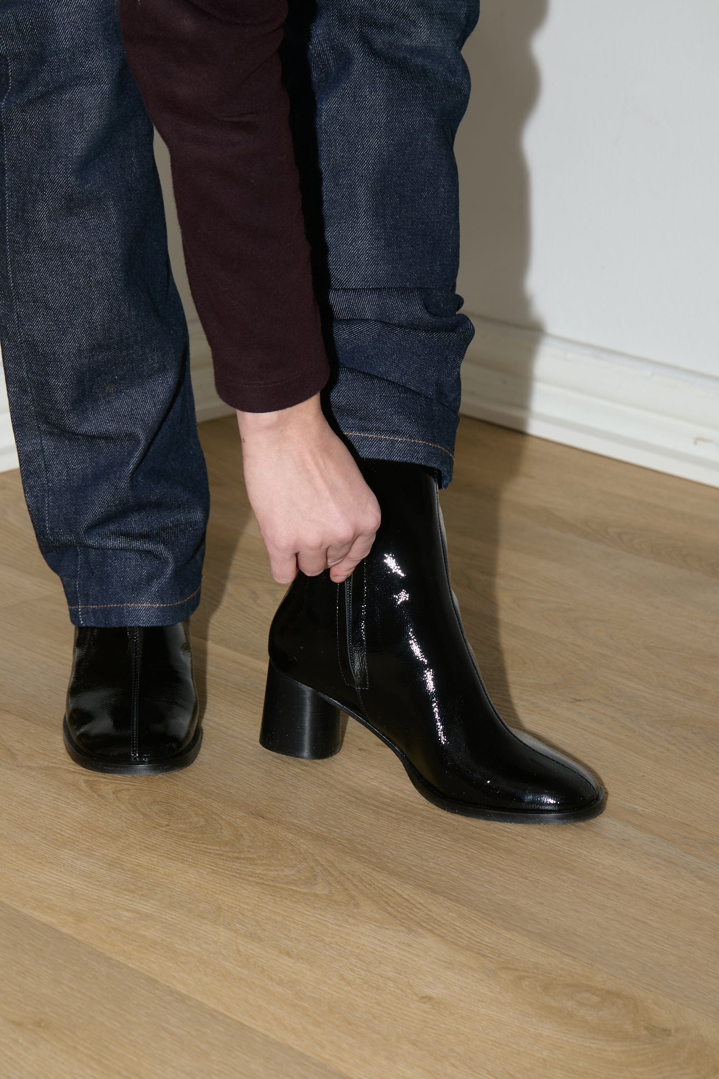 Joya boot patent black